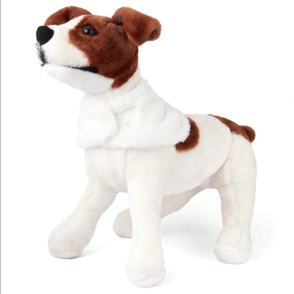 Fair ivory Dog Faux Fur Cape nwt
